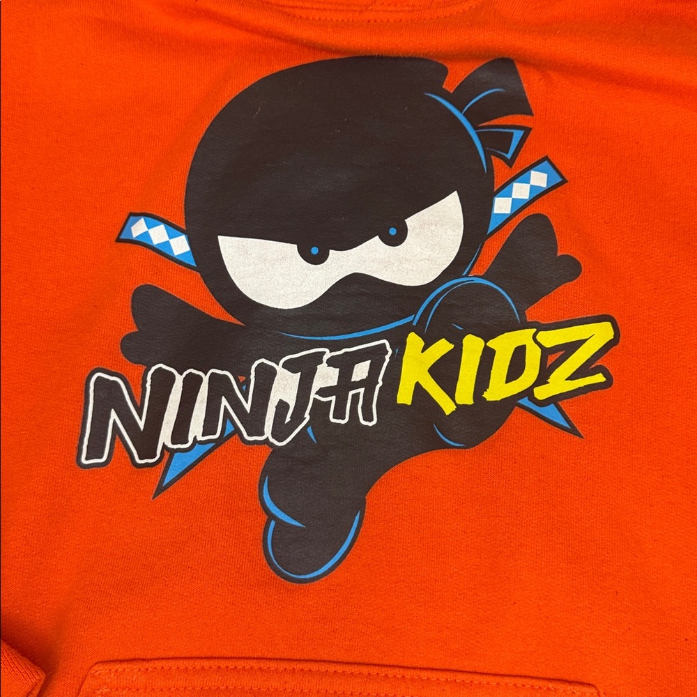 NINJA KIDZ | Orange Hoodie for Kids - Picture 3 of 7